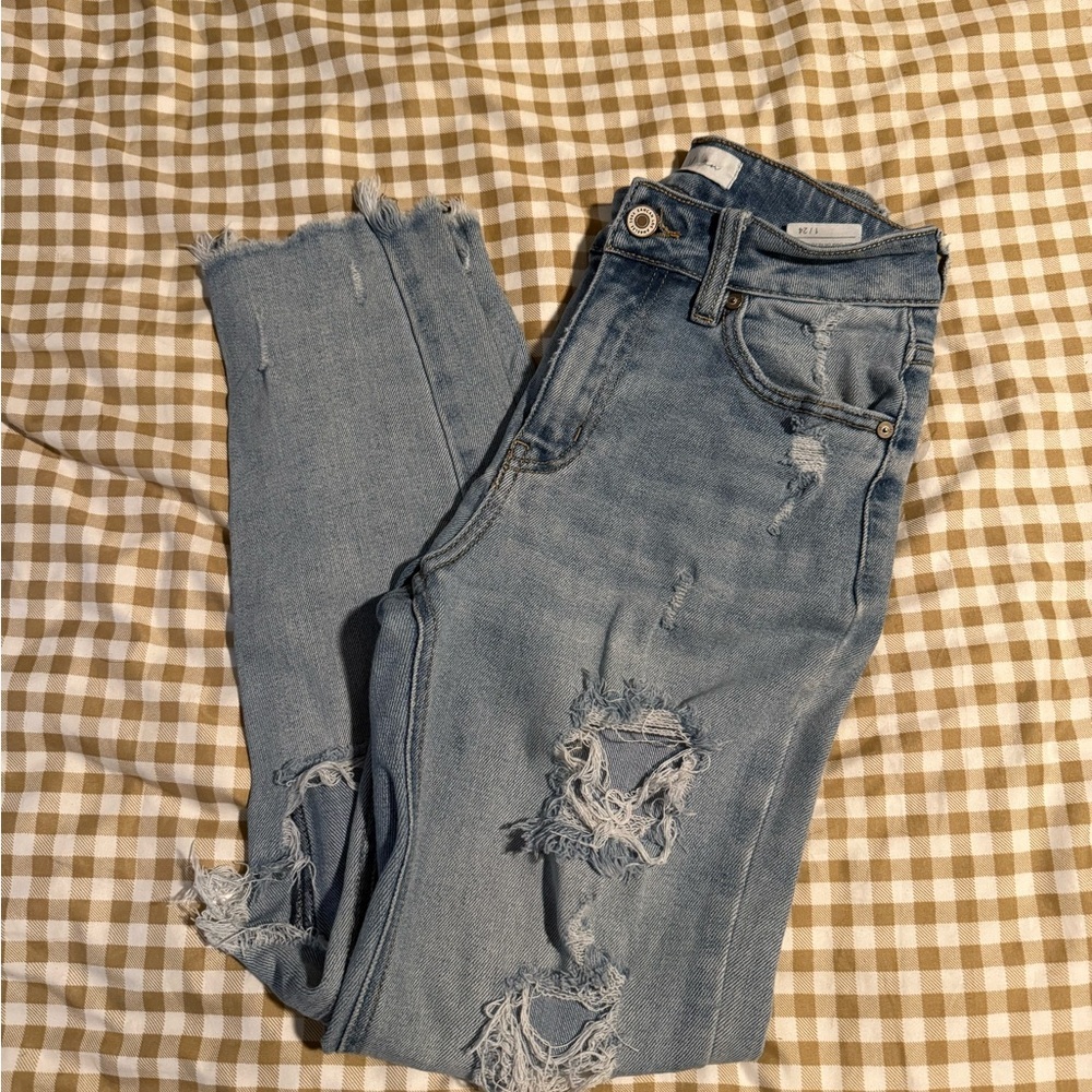 KanCan Light Blue Distressed Skinny Jeans